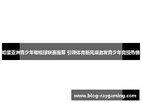 哈里亚洲青少年橄榄球联赛揭幕 引领体育新风潮激发青少年竞技热情